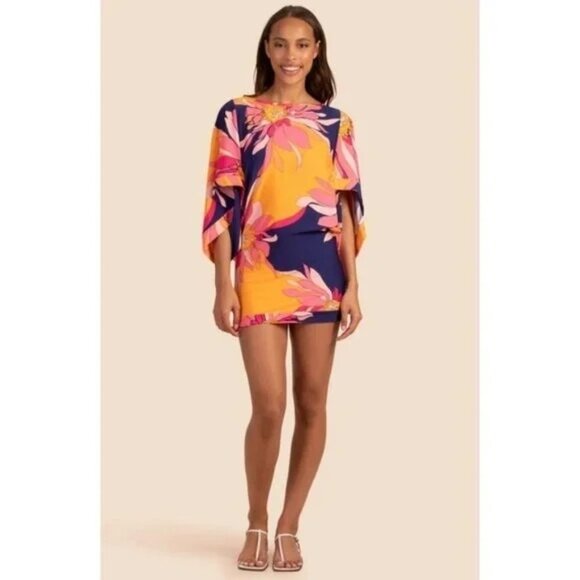 Trina Turk Swim Swim Cover Up Floral Dress Size Medium New With Tag - Picture 3 of 7